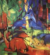 Franz Marc Radjur in the forest II USA oil painting artist